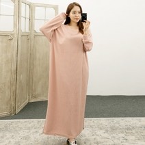 제니스 골지 오버핏 긴팔 롱원피스 홈웨어