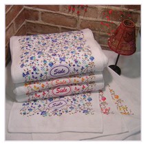 안개꽃나염타올 수건 타월 무료인쇄 꽃그림 개업선물 칠순 장로취임 결혼기념, 1장, 랜덤