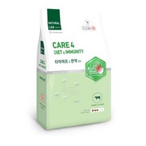 네츄럴랩 강아지 전연령 케어4 기능성 사료, 다이어트&면역케어, 2개, 6kg