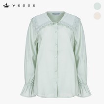 예쎄 레이스카라 블라우스 YU05BL04M