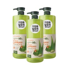 오가니아 착한 알로에 베라 헤어 샴푸, 1500g, 3개