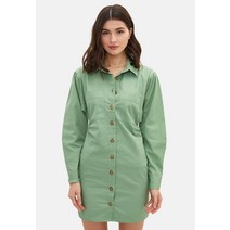 LC Waikiki 엘씨 와이키키 LONG SLEEVE - 셔츠 드레스 그린 원피스 [독일]