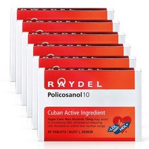 호주 레이델 쿠바산 폴리코사놀 10 쿠바 RAYDEL POLICOSANOL 6박스 180정