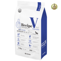 라이브잇 유한양행 Recipe V 반려견 처방식사료, 6개, 1.2kg, 유리너리(비뇨계)