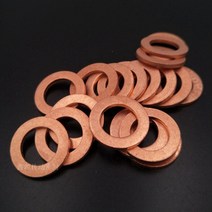 동와샤 50100pcs m3 m4 m5 m6 m8 m10-m30 구리 와셔 심 플랫 링 씰 개스킷 섬프 플러그 씰 일반 스페이서 와셔 패스너, m24x30x1.5, 50개
