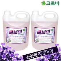 크로바 대용량 섬유탈취제 페브린 라벤더향, 4L, 2개