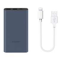 샤오미 7세대 10000mAh 22.5W 대용량 고속 충전 보조배터리, 7세대1만(네이비), +8핀 케이블