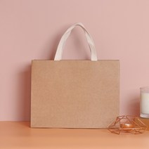 크루거브렌트 도톰한 브라운 크라프트쇼핑백 1매, 중(40x30x14)