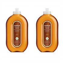 메소드 스쿼트 모프 나무 바닥 클리너 739ml 2팩 아몬드 Method Squirt + Mop Hardwood Floor Cleaner