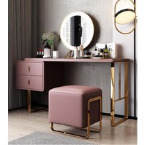 미니화장대 이탈리아 라이트 럭셔리 드레싱 테이블 침실 모던하고 심플한 소형 단위 가죽 아트 메이크업 조, 03 style3