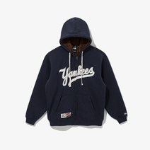 뉴에라 공용 MLB 쿠퍼스타운 스크립트 뉴욕 양키스 후드 집업 네이비 13338678 DW