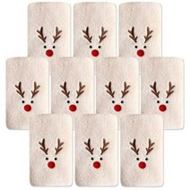 송월타월 루돌프 수건, 베이지, 10개