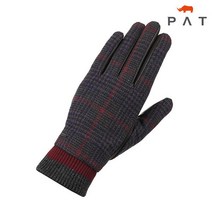 PAT 손등 체크 시보리 양피 장갑