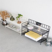 퀴진 컬렉션 철망선반(대)-2color, 블랙