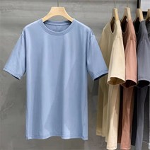 남자 여자 반팔 남녀공용 모달 코튼 면 무지 라운드 반팔티 8color 커플룩 시밀러룩 데일리룩 빅사이즈