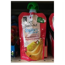 Beech-nut fruities pear banana & raspberry puree 비치넛 온더고 배 바나나 & 라즈베리 퓨레 99g 4팩