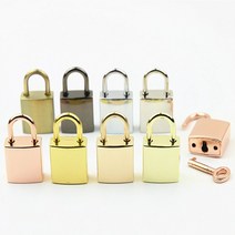 깜찍 디자인 여행 가방 액세서리 일기장 러브장 사물함 소형 미니 금속 락 열쇠 자물쇠 -실버