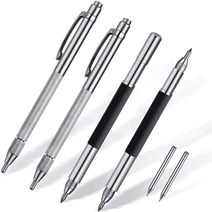 목공기계부품Hot-6 Pcs Engr자동ing Pen Tip Scriber Tungsten Carbide Scribers With Magnet Metal Etch, 01 은