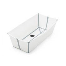 성인 접이식 이동식 욕조 반신욕 1인 원룸 Stokke Flexi Bath 접히는 욕조 Bath 선반없는 더 큰 수입 된 욕, 01 하얀
