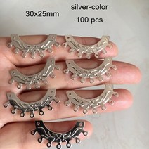 쥬얼리 만들기 달 모양 참 커넥터 30x25mm 귀걸이 재료 골드 실버 색상 수제 보석 공예 용품 I 1 개