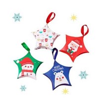 백일떡 크리스마스 별모양 빨강 눈사람 케이스 구디백포장 답례떡포장 화과자박스 컵케이크포장, 단품, 단품