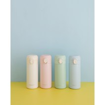 원터치 어린이물병 어린이 물통 텀블러 보온 보냉 350ml, 그린