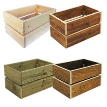 나무상자 우드박스 원목 사과박스, 가로 38 x 23 x 19 - 2단, 1개