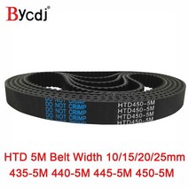 타이밍 풀리 타임 HTD 5M 타이밍 = 435/440/445/450 10/15/20/25mm 톱니 87 88 89 90 HTD5M 동기, 30mm|450mm teeth 90|10 개