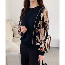 [더블유피비지] [600장누적판매] 말 나염 사선 레이스 블라우스_PCWAAC64M