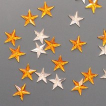 도토리디자인 골드실버 별 큐빅50p 여성 실버 반지