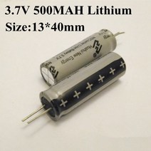 슈퍼캐패시터 카파시터 커패시터 10pcs 리튬 이온 슈퍼 13400 3.7v 500mah 셀 모바일 전원 은행 슈퍼 na13400 배터리 팩 diy 전자, 없음