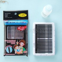 20 개/갑 블랙 일회용 스티커 귀 면봉 나선형 팁 왁스 제거 리무버 도구 키트 비강 청소기 스틱 휴대, 한개옵션0