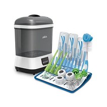 Dr Browns Clean Steam Baby Bottle and Pacifier Sterilizer Dryer with Folding Drying Rack