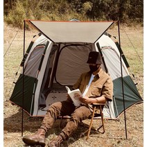 돔 리빙쉘 텐트 가족 56인용 캠핑 대형, 그린3-4인용A세트, 단일사이즈