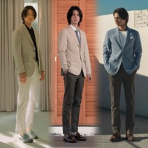 [맨잇슈트] 24SS 남성 솔리드 린넨 캐주얼 블레이저 자켓