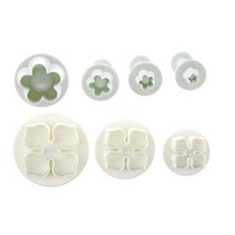 Sugarcraft 케이크 장식 플런저 7 개: 꽃잎 5 개 꽃 커터 4 & laurutinus/수국 3, 01 Multi