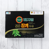 [메가마트]정식품 베지밀 검은참깨 두유(팩) 190㎖*24, 190ml, 1개