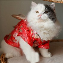 Creation Core Adorable Brocade Pet Kimono Dress Japanese Style Pet Dress Floral Bowknot Pet Costume, 1