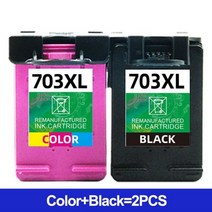 잉크호환리필 3 색 인쇄 헤드 잉크 카트리지 HP K510A D730 F735 K109A K109G K209A K209G 용 재제조된 703 블랙 A + 1, 1BK 1C1BK 1C