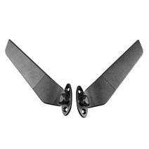 2PCS 오토바이 백미러 Ducati 899 1199 1299 959 Panigale 1198 1098 회전 조절식 날개 백미러, 검은색