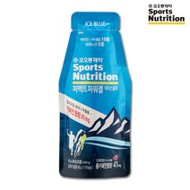 코오롱 스포츠뉴트리션 퍼펙트 파워젤(스포츠 에너지젤) 1팩 맛 (마라톤 자전거 테니스 철인3종 운동 보충제), 아이스 블루, 아이스블루
