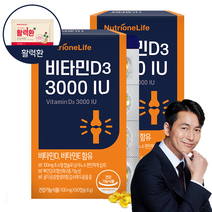 뉴트리원 흡수율 높은 비타민D3 3000IU 초소형캡슐 DSM사 비타민D 활력환 기획세트, 60정, 2개, 60정