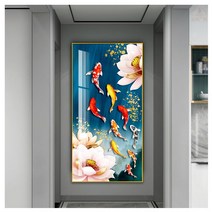 귀부신공 대형 비단 잉어 그림 60cm*120cm/70cm*140cm/80cm*160cm, 3호