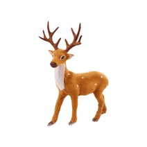 스탠딩 크리스마스 시카 사슴 생명과 같은 박제 동물 사슴 모델 장식품 소품, 20cm