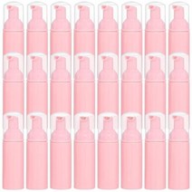 속눈썹영양제 속 베이글 24 Pcs 거품 펌프 병 디스펜서 리필 2oz 60ml 핸드 비누 샴푸 래쉬 클렌저 포장 액체 청소, 분홍