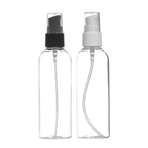 [허브스프레이] 에센스 펌프용기 50ml~100ml, 1개, 100ml 투명용기 검정캡