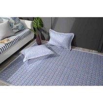 지베누오 북유럽풍 면 거실 바닥 침대 이불 패드 매트 요 깔개, 블루, 15.갈대