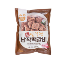 신임꺽정 납작떡갈비 삼양 1kg 식자재 장보기, 단품, 단품