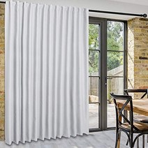 DWCN Patio Sliding Door Curtains - Extra Wide Curtains for Glass Door Room Divider Blackout Thermal, 1
