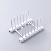 윤이가간다 주방 접시 받침대 수납 보관, 화이트